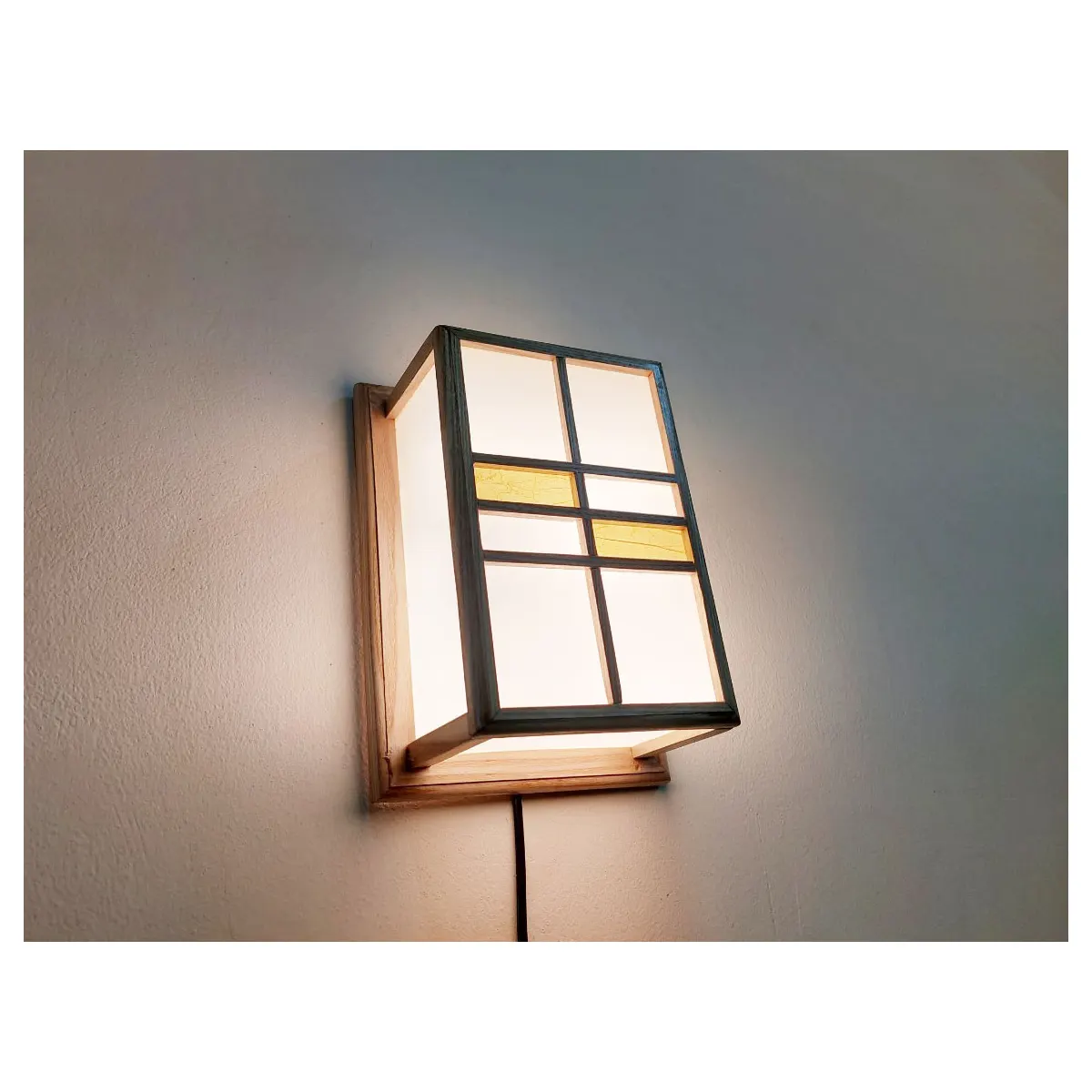 Đèn Áp Tường Gỗ Shoji Vuông Phong Cách Nhật Đèn Áp Tường Gỗ Shoji Vuông Phong Cách Nhật — đèn lồng gỗ Hội An | LongDenViet