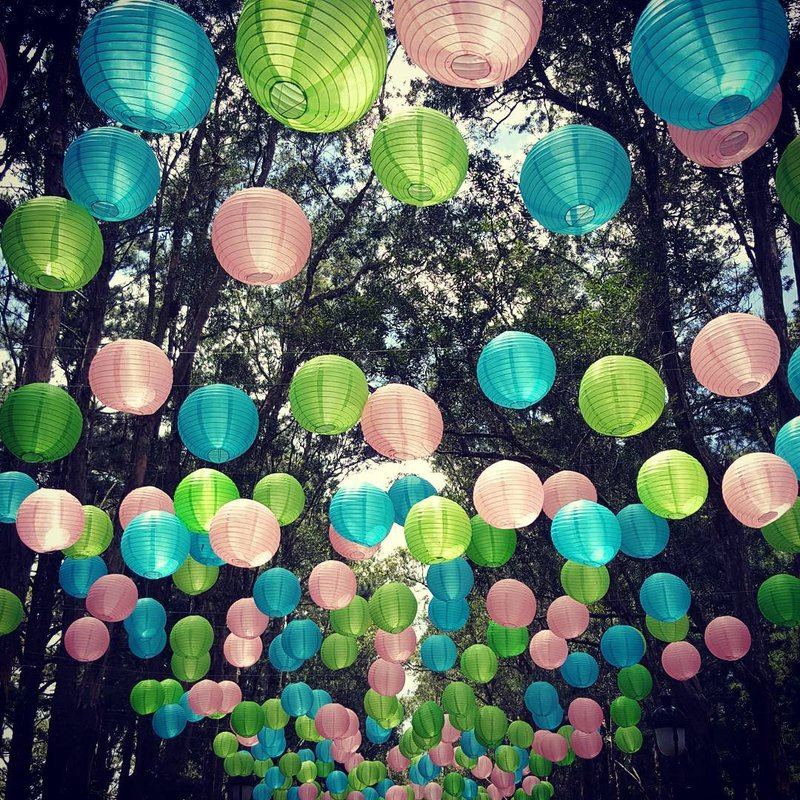 Đèn Lồng Giấy Xếp Trang Trí Tiệc Cưới — đèn tròn 10 màu Tân Phú, TP.HCM | LongDenViet