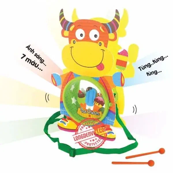 Trống sáng tạo trâu Kubi — đèn lồng thủ công Tân Phú, TP.HCM | LongDenViet