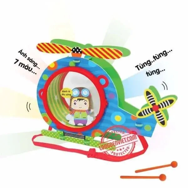 Trống sáng tạo trực thăng cứu hộ — đèn lồng thủ công Tân Phú, TP.HCM | LongDenViet