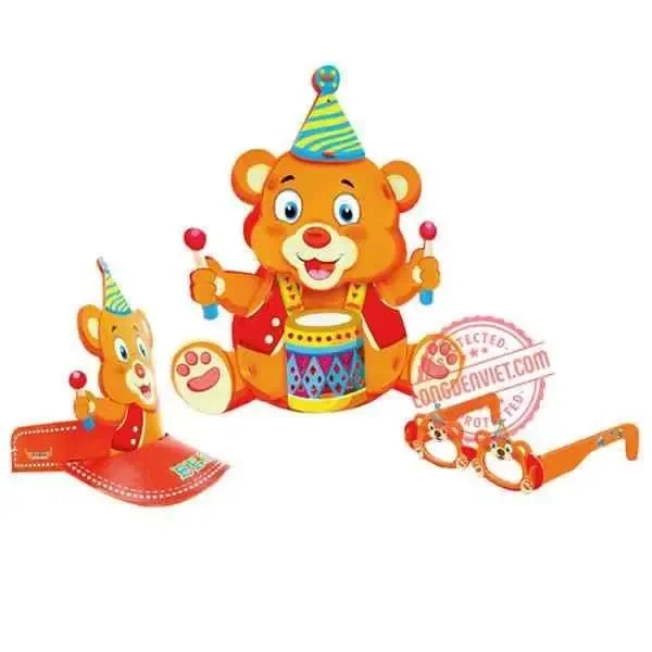 Lồng đèn Gấu đánh trống Lồng đèn Gấu đánh trống — đèn lồng thủ công Tân Phú, TP.HCM | LongDenViet