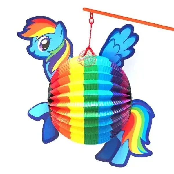 Lồng đèn Pony cầu vồng — đèn lồng thủ công Tân Phú, TP.HCM | LongDenViet