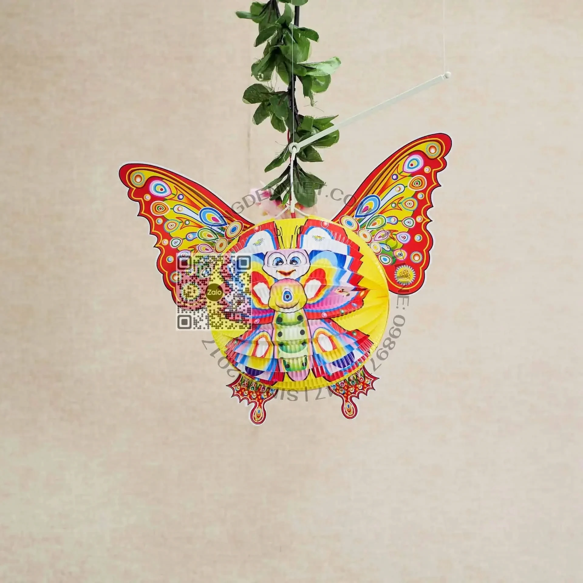 Lồng đèn bướm hoa — đèn lồng thủ công Tân Phú, TP.HCM | LongDenViet