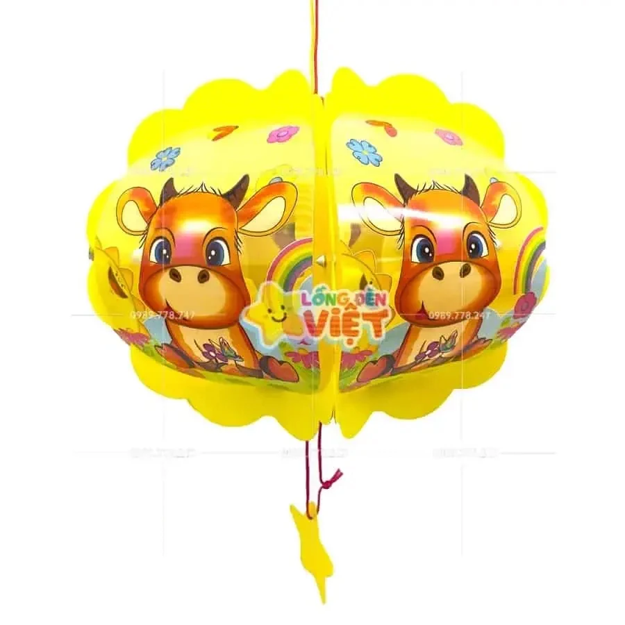 Lồng đèn nhựa Trâu con Lồng đèn nhựa Trâu con — đèn lồng thủ công Tân Phú, TP.HCM | LongDenViet