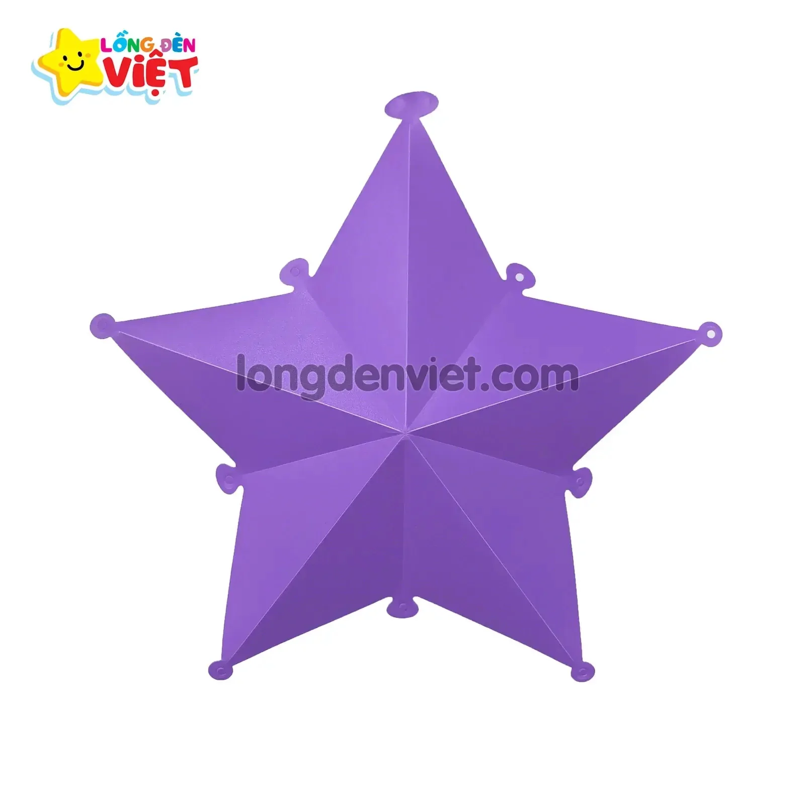 Ngôi sao nhựa màu tím — đèn nhựa xuyên sáng Tân Phú, TP.HCM | LongDenViet